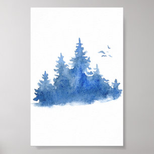 Poster (10.2cm x 15.2cm) - Winter Scene
