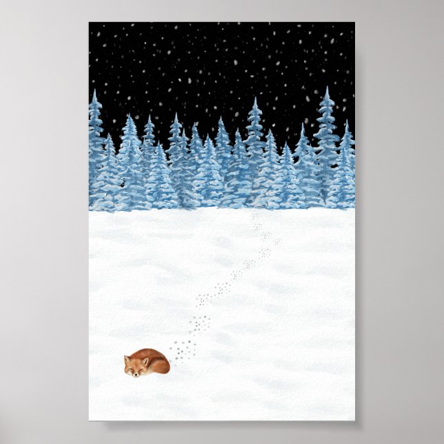 Poster (10.2cm x 15.2cm) - Winter Scene (Front)