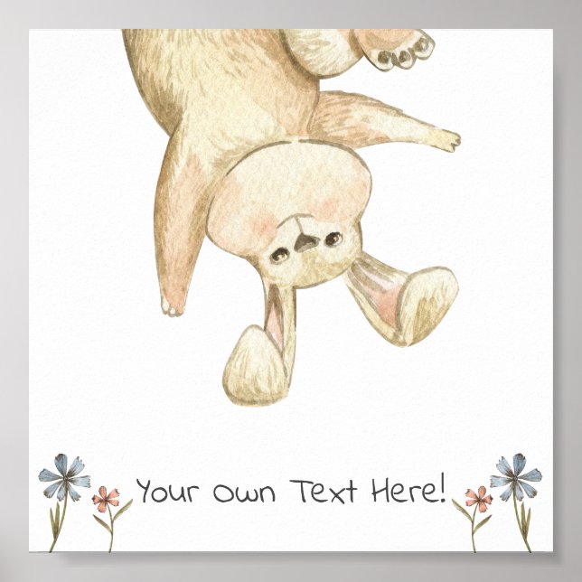 Poster (15,2 x 15,2cm) - Cute Rabbit (Front)