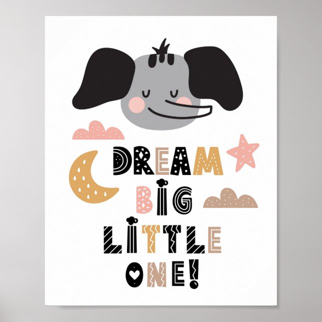 Poster (20,3 x 25,4 cm) - Elephant (Front)