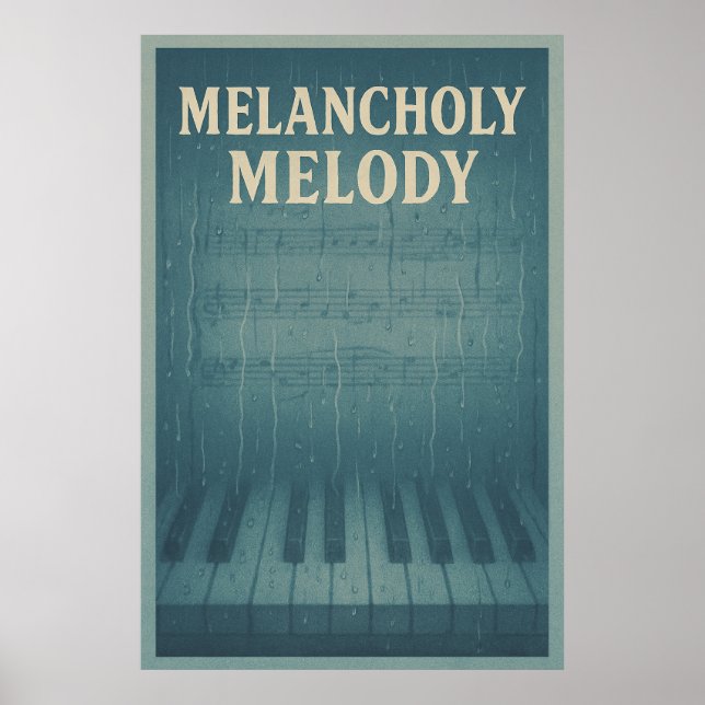 Poster 31, Melancholy Melody, Vintage (Front)