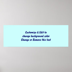 Poster 36" X 12" Blank add your image and text