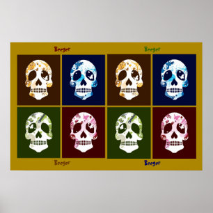 Poster - 8 Skull