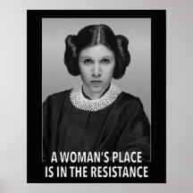 (poster) A Woman's Place is in the Resistance