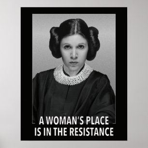 (poster) A Woman's Place is in the Resistance Poster