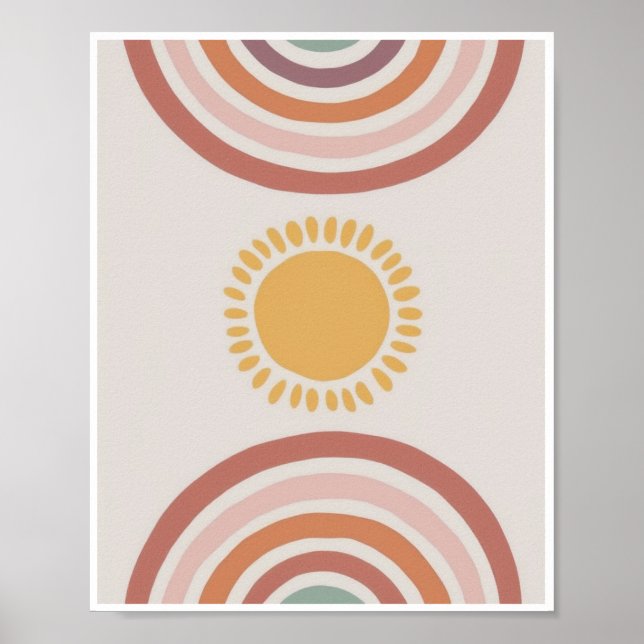 Poster Abstract Rainbow Kids Prints Wall Decor (Front)