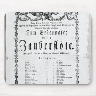 Poster advertisement of `The Magic Flute' Mouse Pad