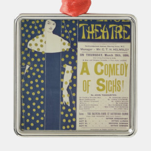 Poster advertising A Comedy of Sighs Metal Tree Decoration