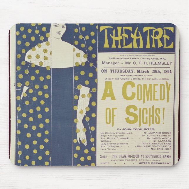 Poster advertising A Comedy of Sighs Mouse Pad (Front)