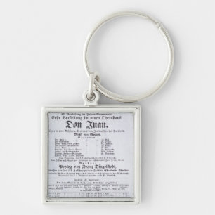 Poster advertising a performance of 'Don Juan' Key Ring
