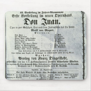 Poster advertising a performance of 'Don Juan' Mouse Pad