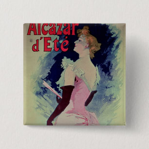 Poster advertising "Alcazar d'Ete" 15 Cm Square Badge