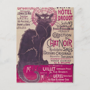 Poster advertising an exhibition postcard