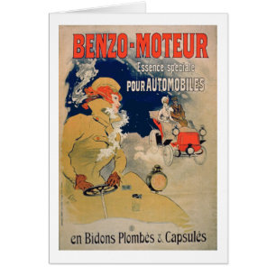 Poster advertising 'Benzo-Moteur' Motor Oil Especi