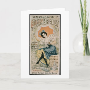 Poster advertising 'Brault Natural Mineral Water f Card
