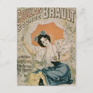 Poster advertising 'Brault Natural Mineral Water f Postcard