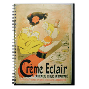 Poster advertising 'Creme Eclair Instant Dessert' Notebook