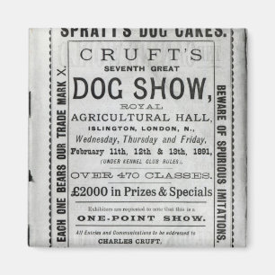 Poster advertising Cruft's Dog Show Magnet
