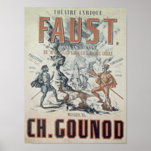 Poster advertising 'Faust'