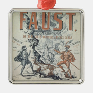 Poster advertising 'Faust' Metal Ornament
