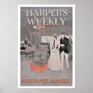 Poster advertising 'Harper's Weekly', Midsummer Nu