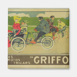 Poster advertising magnet