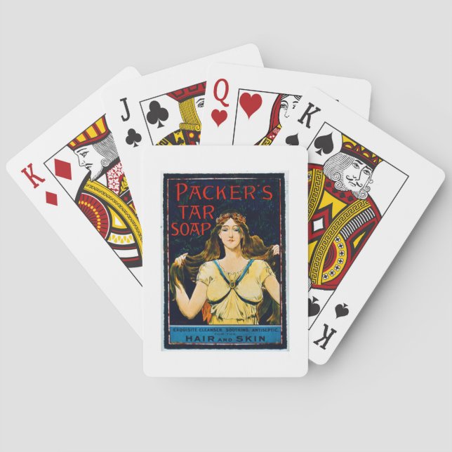 Poster advertising 'Packer's Tar Soap' (colour lit Playing Cards (Back)