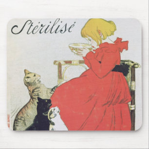 Poster advertising Pure Sterilised Milk Mouse Pad