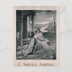 Poster advertising 'Samson and Dalila' Postcard