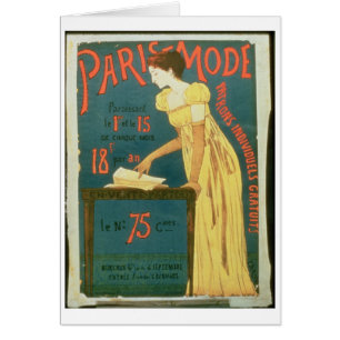 Poster advertising subscriptions to 'Paris Mode' M