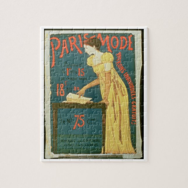 Poster advertising subscriptions to 'Paris Mode' M Jigsaw Puzzle (Vertical)