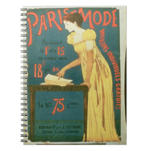 Poster advertising subscriptions to 'Paris Mode' M Notebook