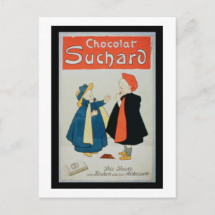 Poster advertising 'Suchard Chocolate' (colour lit Postcard