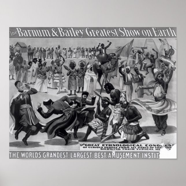 Poster advertising, 'The Barnum and Bailey (Front)