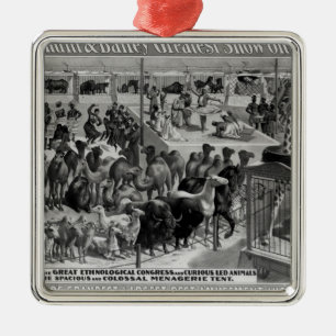 Poster advertising, 'The Barnum and Bailey Metal Ornament