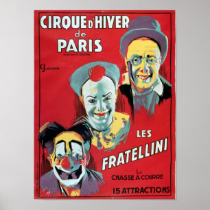 Poster advertising the 'Cirque d'Hiver de Paris'