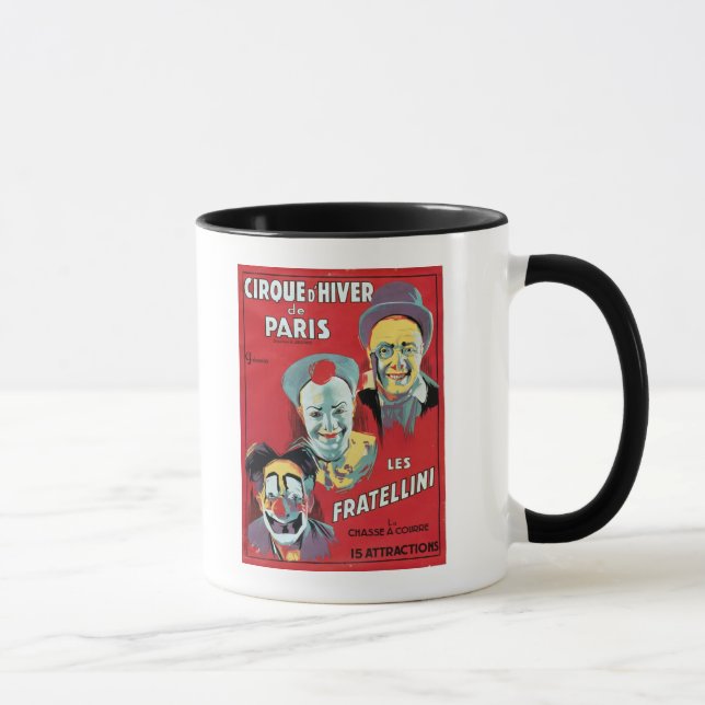 Poster advertising the 'Cirque d'Hiver de Paris' Mug (Right)