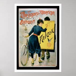 Poster advertising 'The Franco-American Bicycle Co