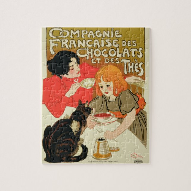 Poster Advertising the French Company of Chocolate Jigsaw Puzzle (Vertical)
