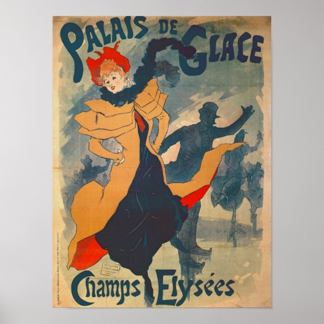 Poster advertising the Palais de Glace (Front)