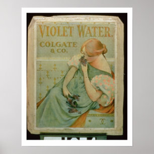 Poster advertising 'Violet Water', by Colgate & Co