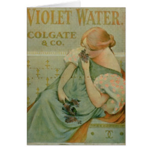Poster advertising 'Violet Water', by Colgate & Co