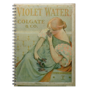 Poster advertising 'Violet Water', by Colgate & Co Notebook