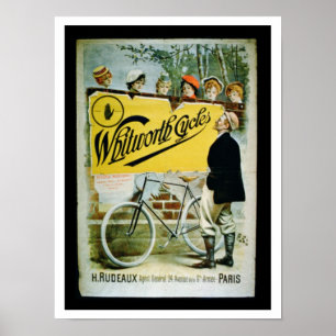 Poster advertising 'Whitworth Cycles', Paris (colo