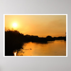 Poster African Sunset 2 warm and peaceful