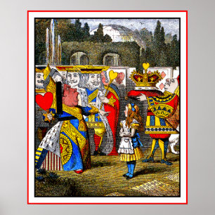 Poster: Alice meets the Queen of Hearts Poster