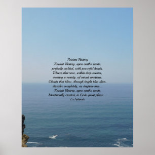 POSTER Ancient History POEM ON PHOTOGRAPH