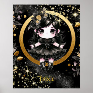 POSTER   Anime Girls Goth Cute Custom Kawaii