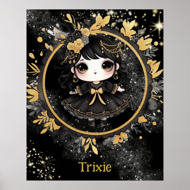 POSTER | Anime Girls Goth Cute Custom Kawaii (Front)