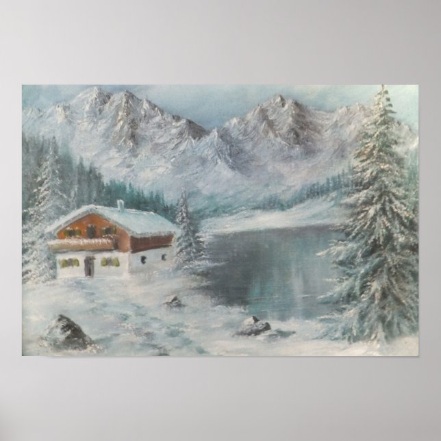 Poster Ann Hayes Painting Bavarian Snow Dream (Front)